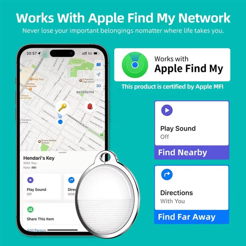 Traqueur GPS portable F03 Détecteur de clés anti-perte avec suivi en temps réel pour enfants Smart Pet Global Tag en plastique