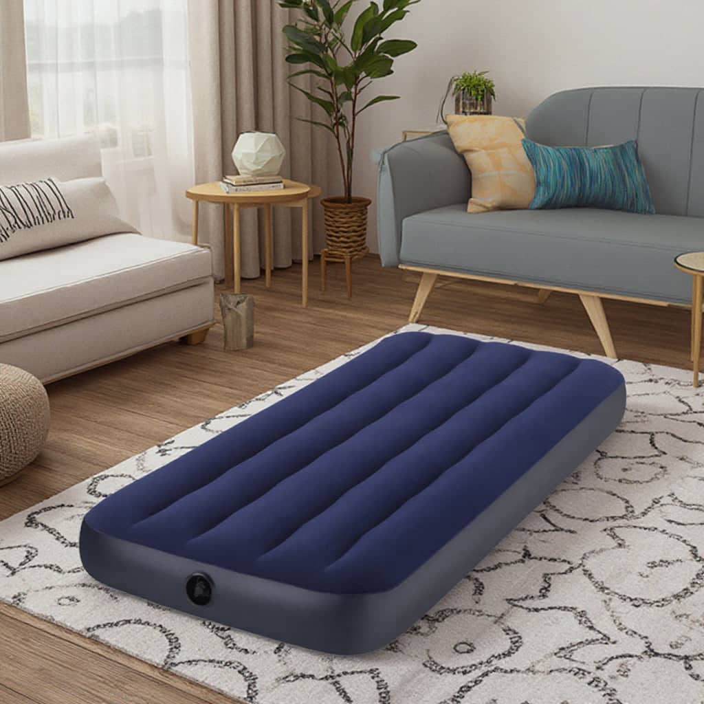 Matelas gonflable 1 place avec pompe manuel
