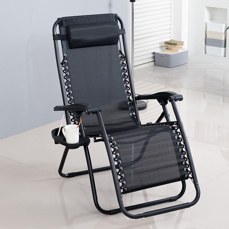fauteuil de bronzage léger et pliable portable réglable en acier pour dormir sur la plage