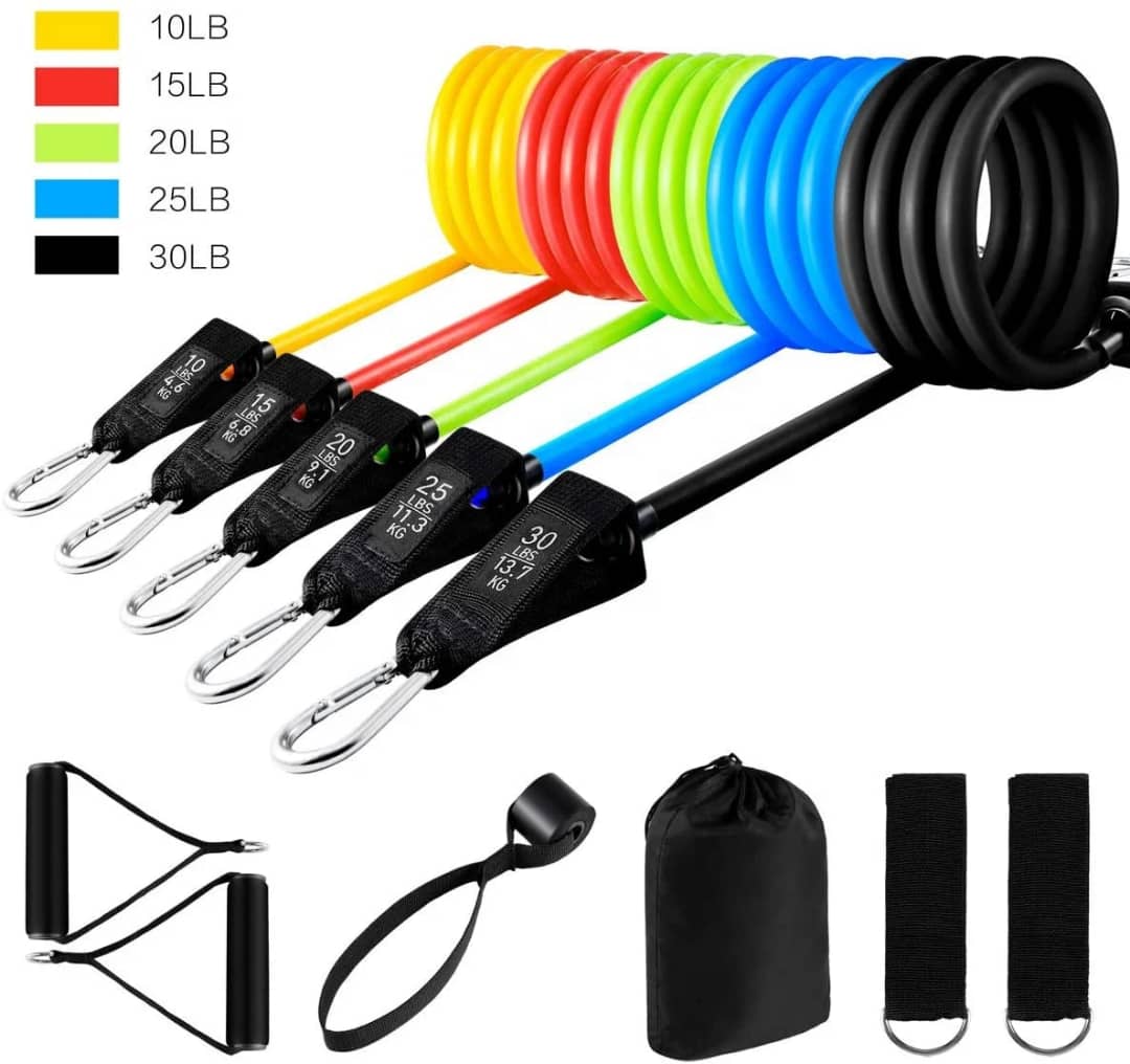 Ensemble de bandes de résistance 150lb, bandes de Fitness