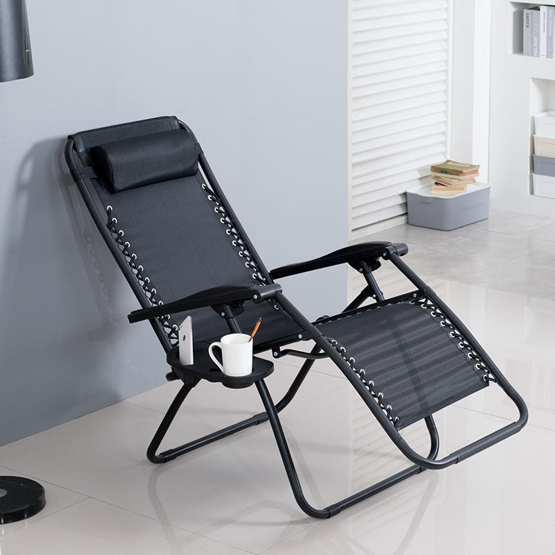 fauteuil de bronzage léger et pliable portable réglable en acier pour dormir sur la plage