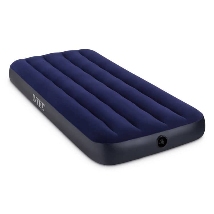 Matelas gonflable 1 place avec pompe manuel