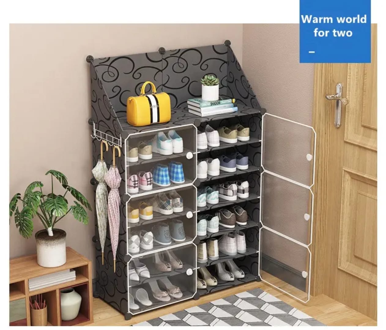 Armoire rangement pour chaussures 24 paires.