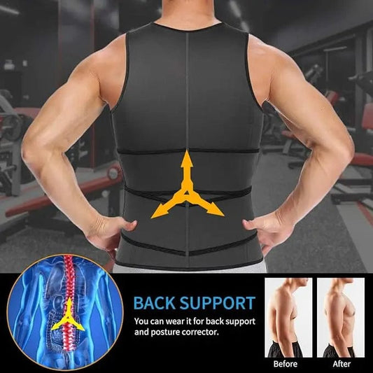 Gilet dégraissant de sauna pour hommes