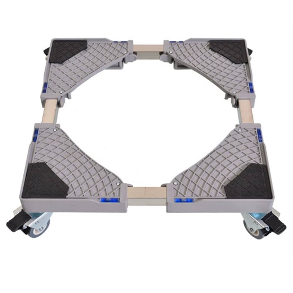 Support pour machine à laver Rouleau mobile multifonctionnel à base réglable pour sèche-linge réfrigérateur