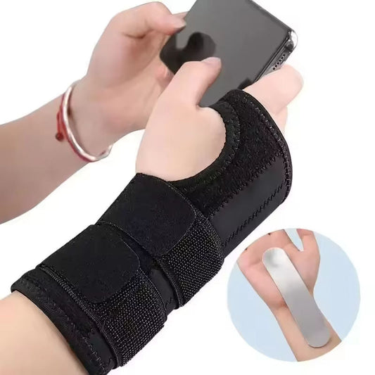 8000 FCFA Nouveau poignet noir orthèse pour ganglion kyste arthrite canal carpien respirant Sport Fitness poignet soutien