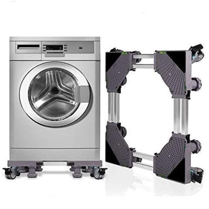 Support pour machine à laver Rouleau mobile multifonctionnel à base réglable pour sèche-linge réfrigérateur