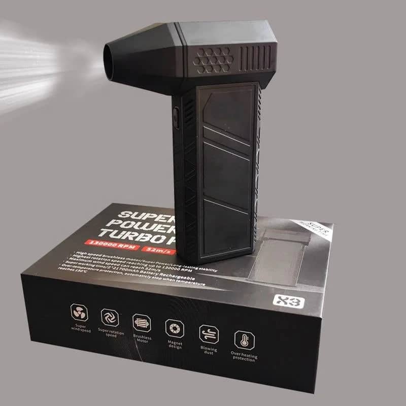 130000 tr/min Mini dépoussiéreur à air comprimé Portable ventilateur à main électrique petit ventilateur Mini Jet Turbo ventilateur Jet ventilateur pour nettoyer