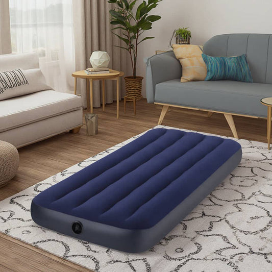 Matelas gonflable 1 place avec pompe manuel