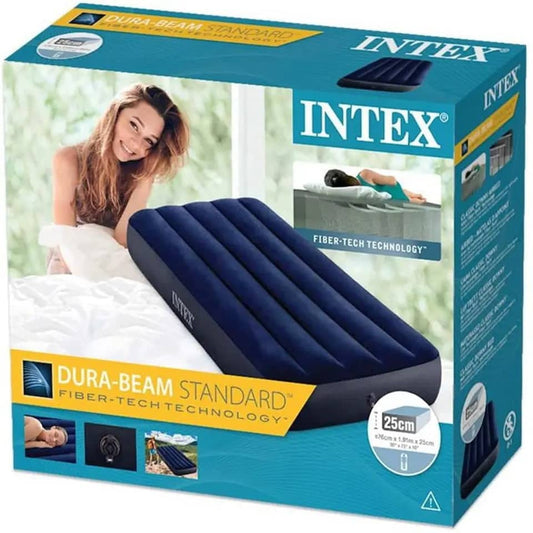 Matelas gonflable 1 place avec pompe manuel
