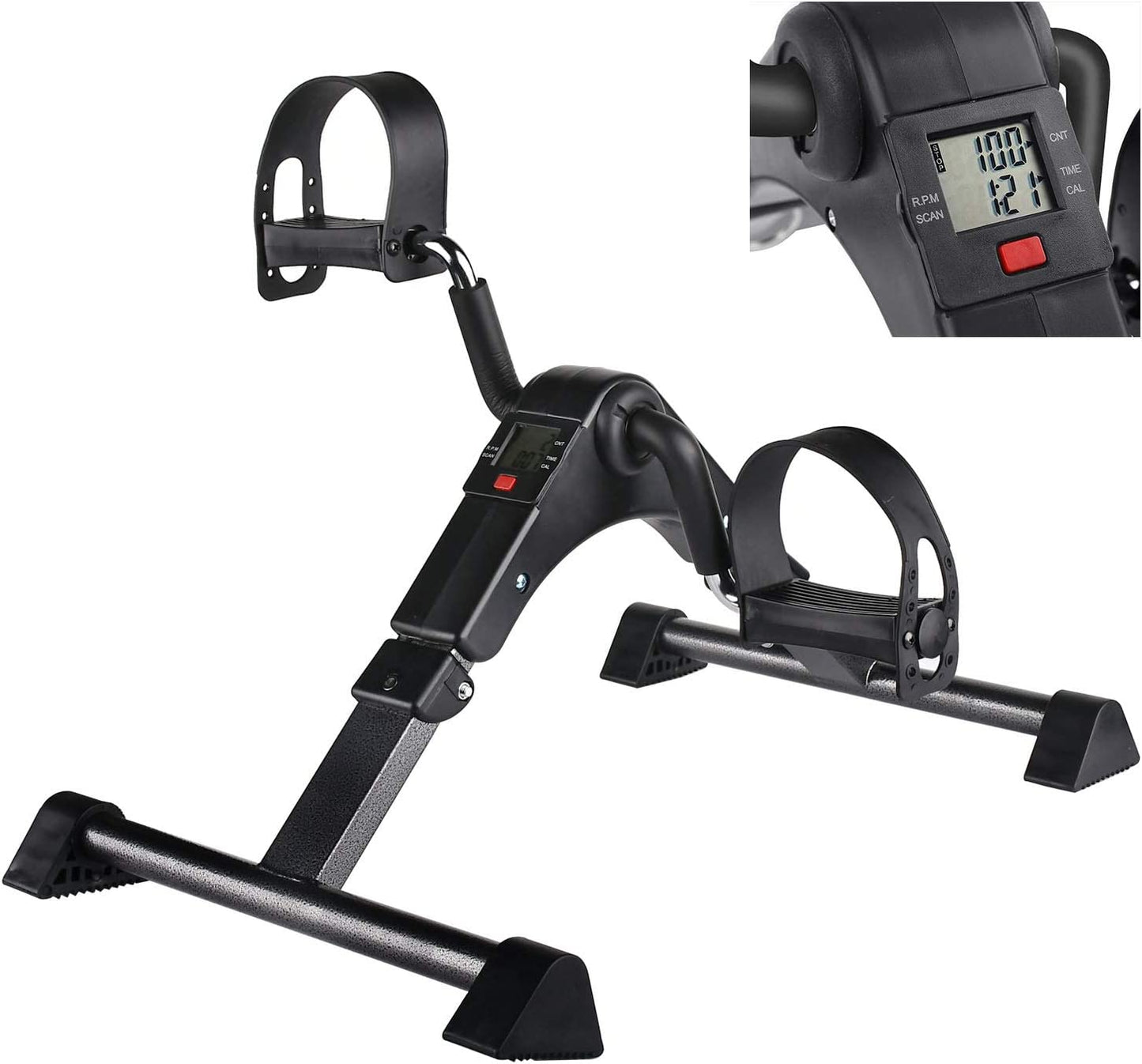 Appareil d'exercice portable pour pédales de vélo, bras et jambes, avec écran LCD
