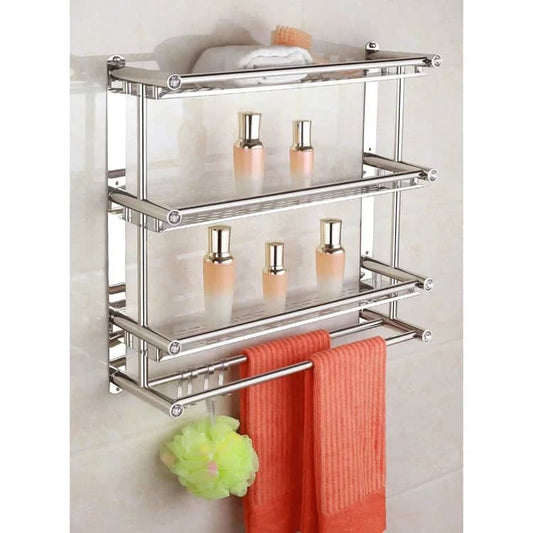 Etagère murale de rangement en acier inoxydable