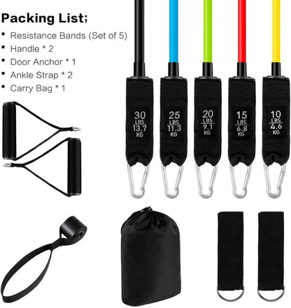 Ensemble de bandes de résistance 150lb, bandes de Fitness