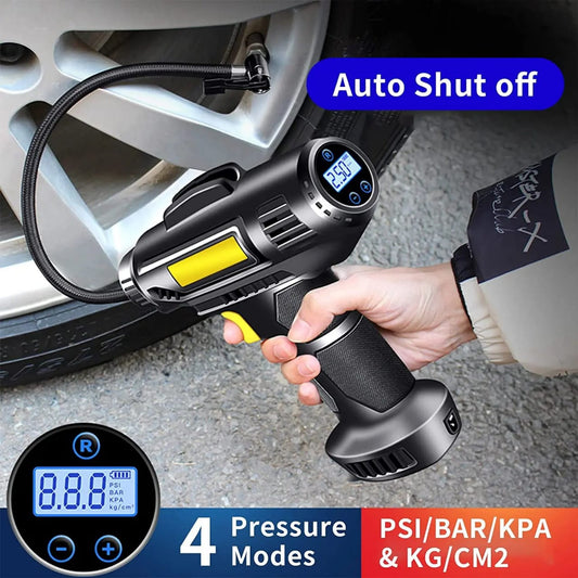 Outil de compression d'air pour voiture Compresseur d'air portable et pompe à air pour voiture et vélo