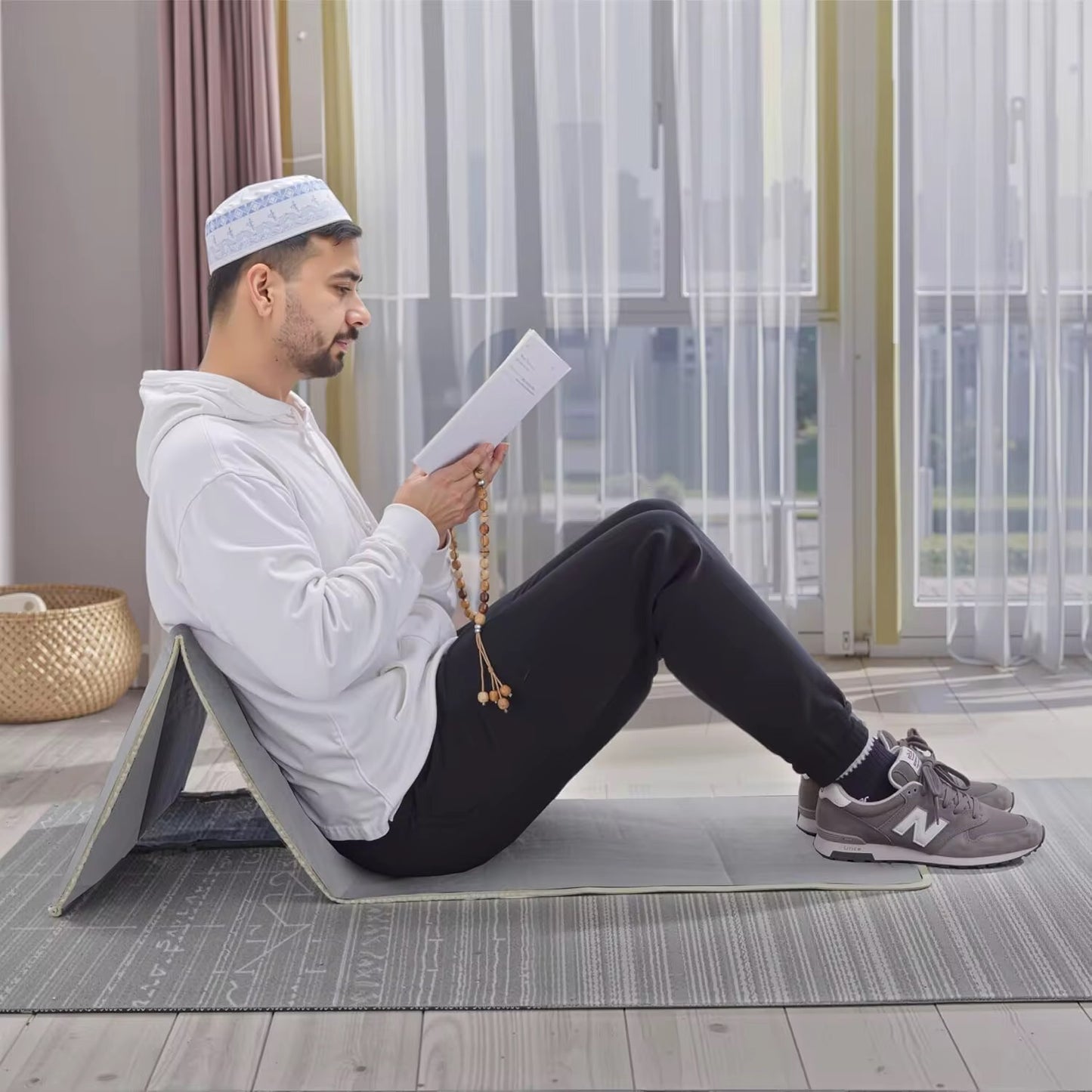 Tapis de prière pliable et portable