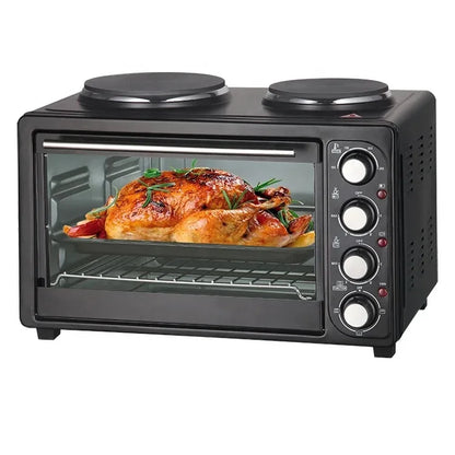55000fcfa KRON 1500w 46l Four électrique pour pizza Four électrique domestique pour la maison avec 2 plaques chauffantes