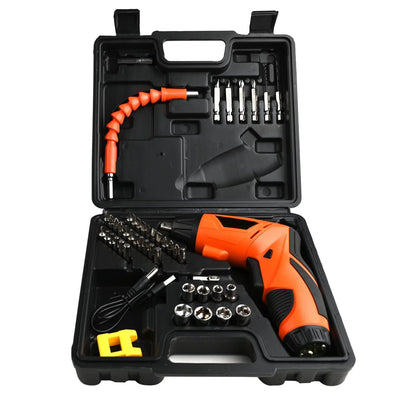 23000fcfa Tournevis électrique sans fil Outils à main électriques à vis rechargeables avec tête pivotante Flash Light 47 pcs Bit Set