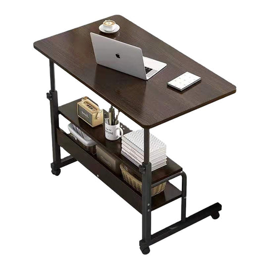23000 FCFA Table d'ordinateur portable ergonomique moderne et simple bureau de PC convertible avec rangement bureau d'ordinateur en bois réglable par levage manuel mobile