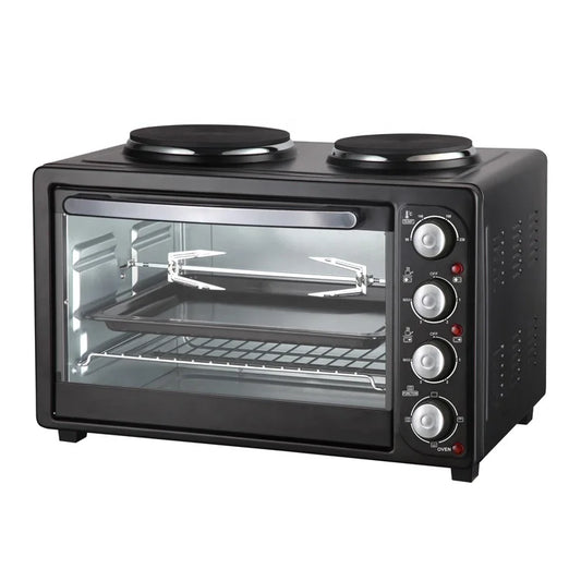 55000fcfa KRON 1500w 46l Four électrique pour pizza Four électrique domestique pour la maison avec 2 plaques chauffantes