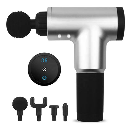 16000fcfa ONUMALL Pistolet de massage des tissus profonds sans fil à 6 vitesses réglables avec 4 accessoires de tête ciblés sur le corps