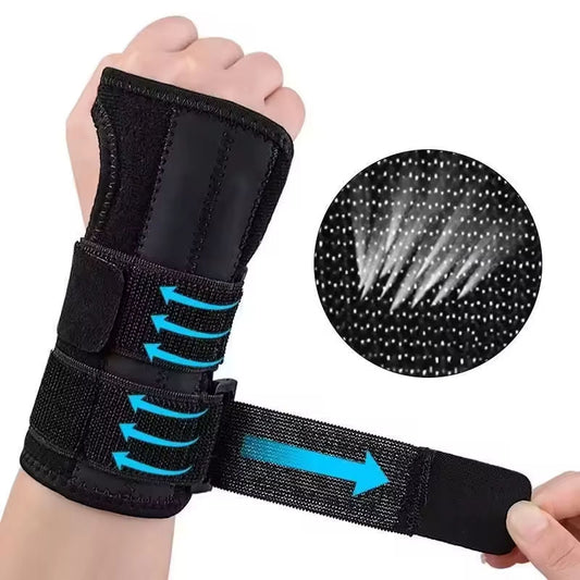 8000 FCFA Nouveau poignet noir orthèse pour ganglion kyste arthrite canal carpien respirant Sport Fitness poignet soutien