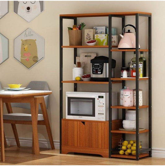 Étagère de Rangement de Cuisine Multifonction – Style Moderne Industriel