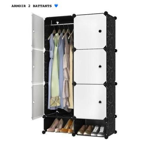 22000fcfa Armoire 2 battants en plastique